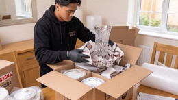Packing household items Packing household items